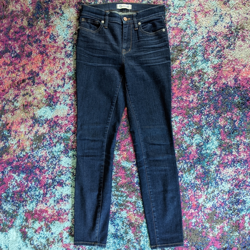 Madewell 9" rise skinny jeans Davis wash